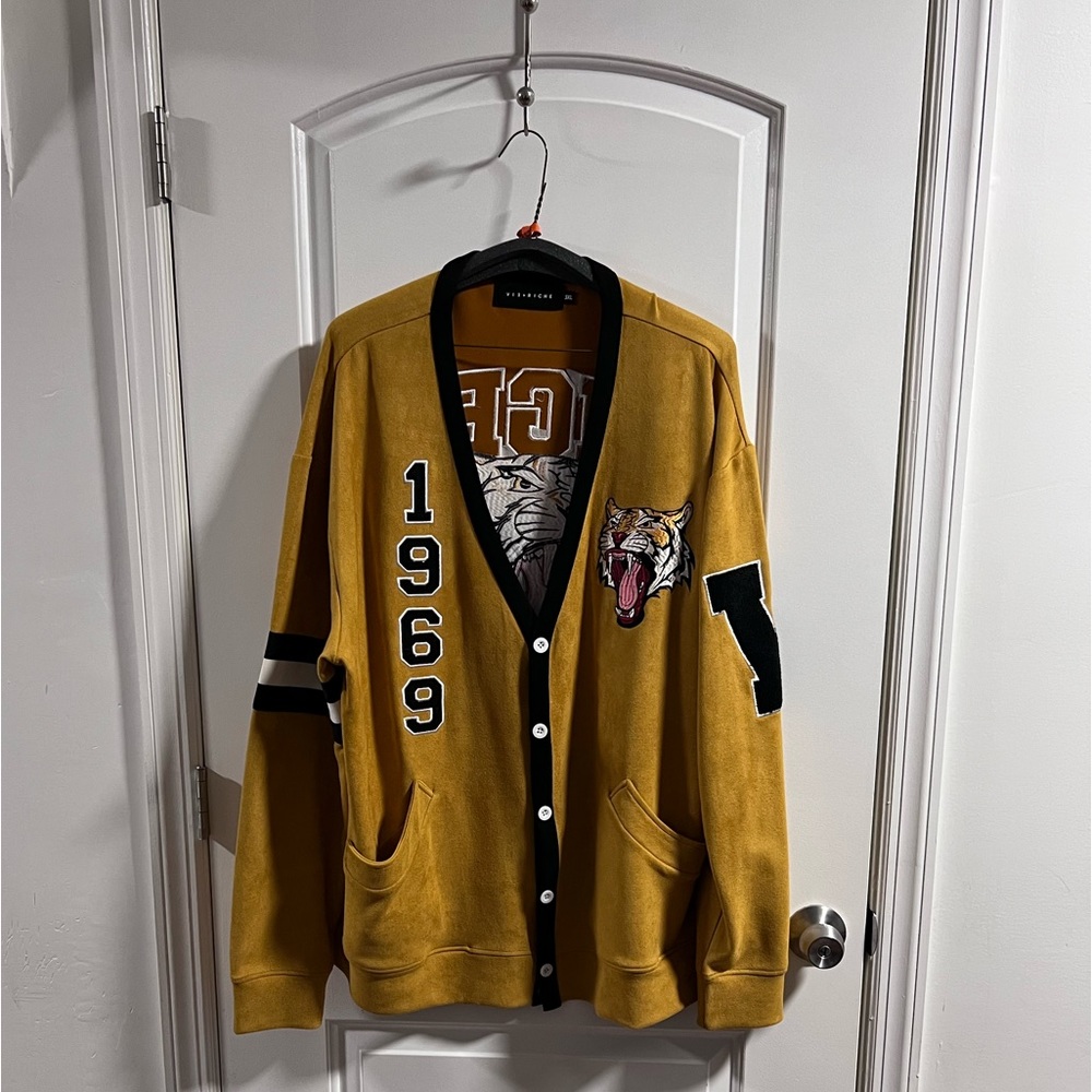 1969 Vieriche Mens Cardigan Size XXXL (Wheat) Excellent Condition!